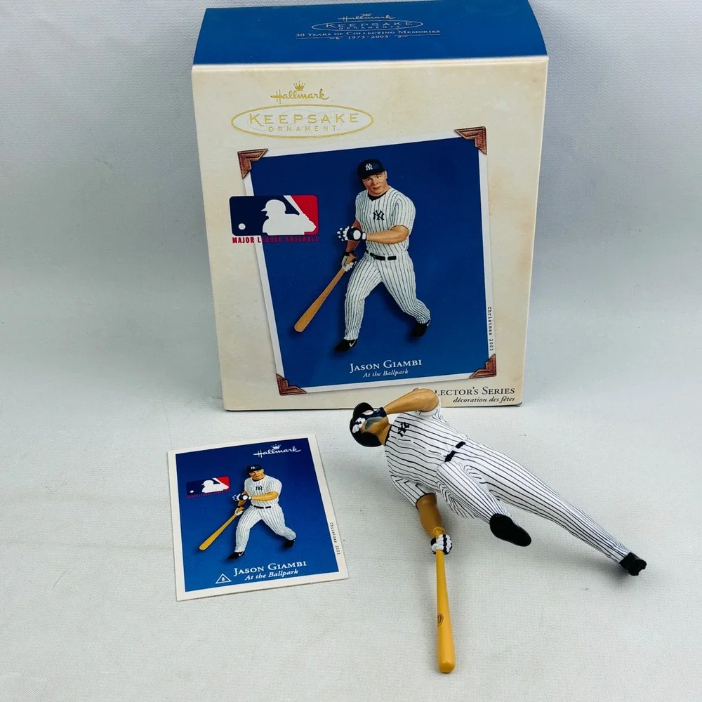 Hallmark Jason‎ Giambi At the Ballpark MLB Ornament New York Yankees 2003